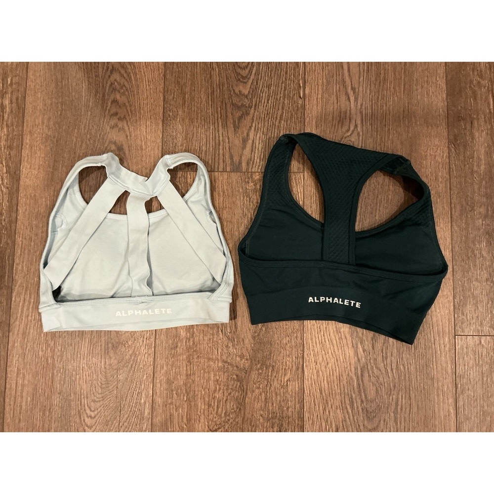 Lot Of 2 Alphalete Padded Sports Bra‎ Athletic Bra Size XS